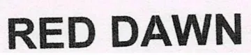 RED DAWN trademark logo