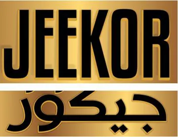 جيكورJEEK OR مع الشكل trademark logo