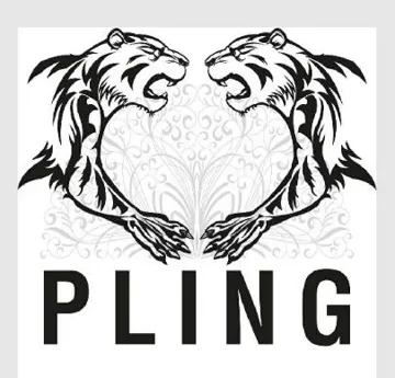 PLING مع الشكيل trademark logo