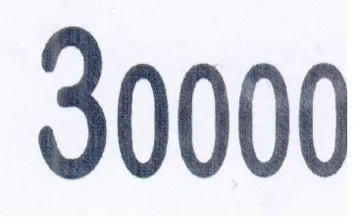 30000 trademark logo