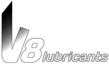 V 8 LUBRICANTS trademark logo
