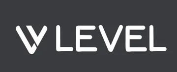 VLEVEL مع الشكل trademark logo