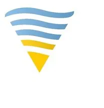رسمة باللون االزرق الفاتح و االصفر trademark logo