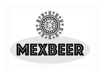 ( MEXBEER ) . مع الشکل trademark logo