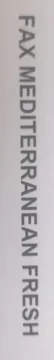 FAX MEDITERRANEAN FRESH trademark logo