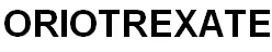 ORIOTREXATE trademark logo