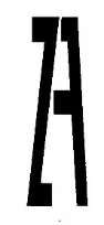 ( ZA ) . مع الشکل trademark logo