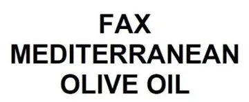 Fax MEDITERRANEAN OLIVE OIL trademark logo