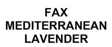 Fax MEDITERRANEAN LAVENDER trademark logo