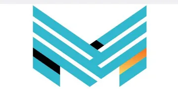 M مع الشكل trademark logo