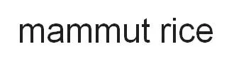 mammut rice trademark logo