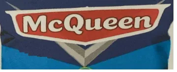 McQueen الشكل trademark logo