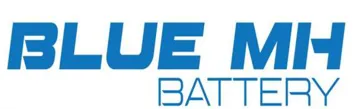 BLUE MH BATTERY trademark logo