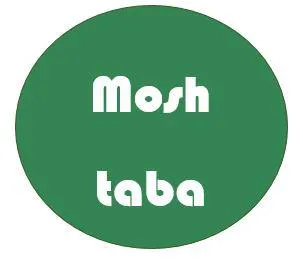 ( moshtaba ) . مع الشكل trademark logo
