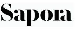 ( Sapora ) . مع الشکل trademark logo