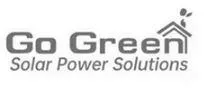 Go Green Solar Power Solutionsمع الشكل trademark logo