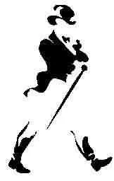JOHNNIE WALKER STRIDING MAN FIGURE trademark logo