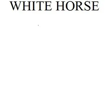 WHITE HORSE trademark logo