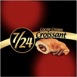 7/24 croissant cocoa cream trademark logo