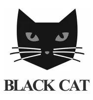 ( BLACK CAT ) . مع الشكل trademark logo