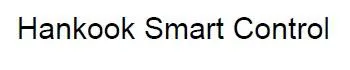 HANKOOK Smart CONTROL trademark logo