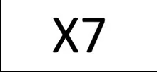 X7 trademark logo