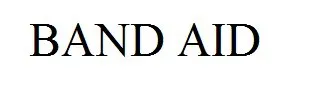 BAND AID trademark logo
