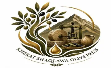 KHERAT SHAQLAWA OLIVE PRESS trademark logo