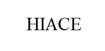 HIACE trademark logo